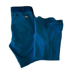 Figs Women’s Scrubs Set Alps Blue Small Zamora Pant XS Rafaela Top